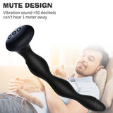 Waterproof Silicone 10 modes Heated Male Thrusting Therapy Shock Massager Plug