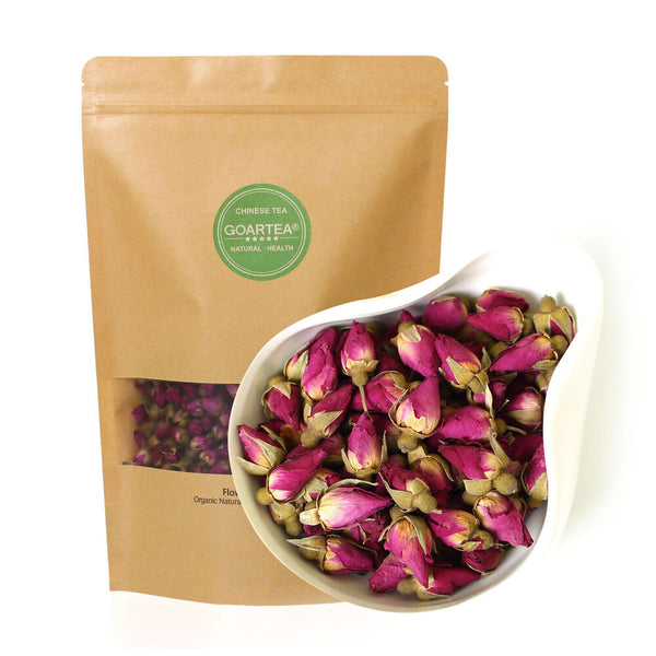 HELLOYOUNG250g Natural Red Rose Bud Dried Edible Petal Flower Chinese Herbal Tea