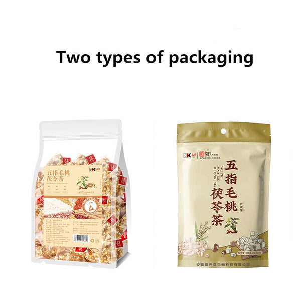 Health Tea Five Fingers Hairy Peach and Tuckahoe Tea五指毛桃土茯苓茶红豆薏米苦荞赤小豆橘皮芡实栀子祛湿茶