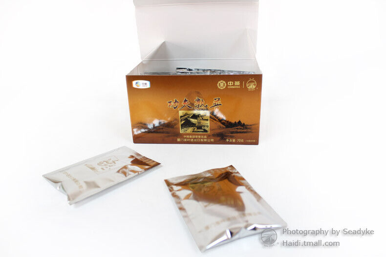 GONG FU SHU PU TEA XPT412 Sea Dyke XPT412 Kung Fu Pu-erh Tea Loose 70g Ripe