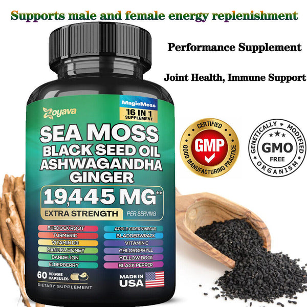 Natural Dynamic Vitality Bundle -Sea Moss Multivitamin & Shilajit Power Combo