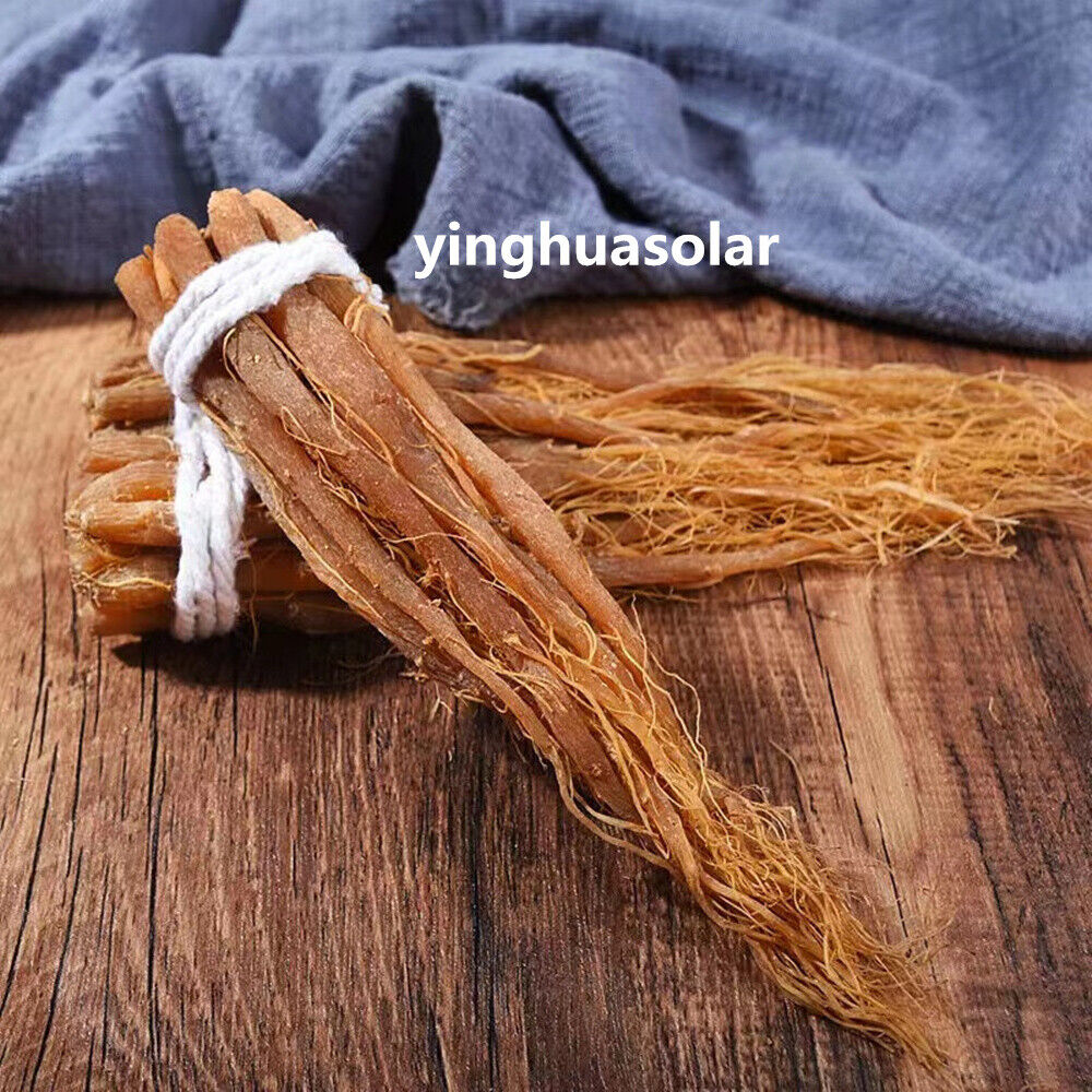 100g Korean Red Ginseng 6 years Whole Roots Ginseng Root Premium Grade With Hair Secondary image