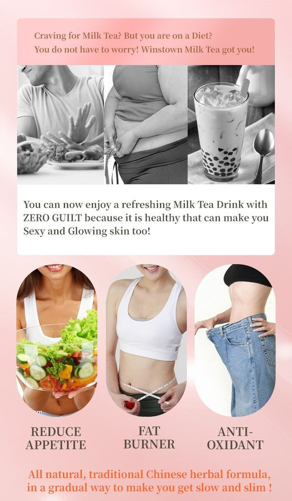 Slim Milk Tea - Strawberry Flavor Fat Burner, Effective Supplement