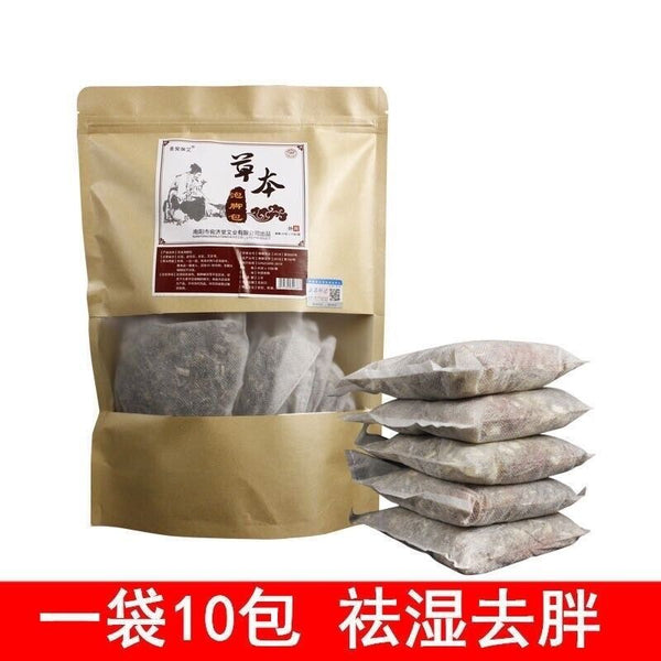 Natural Soak Foot Bath Herbs 艾草老姜藏红花益母草足浴包 驱寒祛湿暖宫减肥助睡眠泡脚泡澡袋装 养生足浴 400g