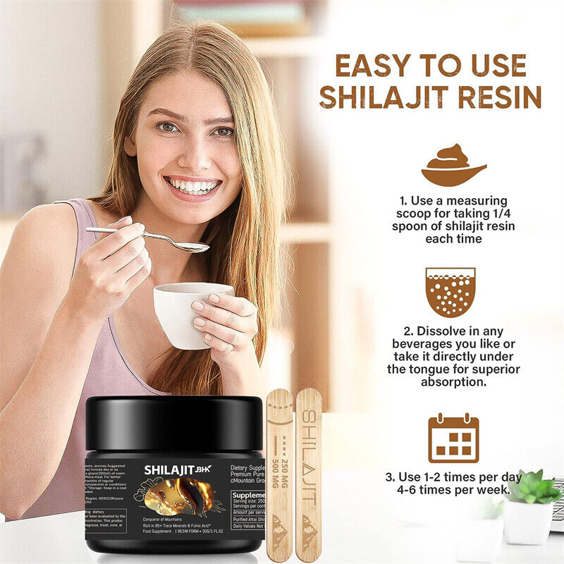 Himalayan Pure 100% Shilajit, Soft Resin, Organic, Extremely Potent, Fulvic Acid