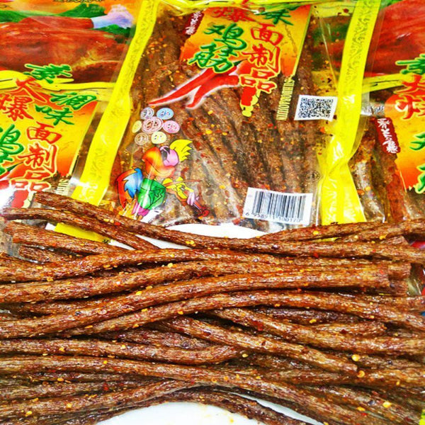 Chinese Spicy Strips Snack Hot Chicken Tendon Spicy Strips 172g/Pack