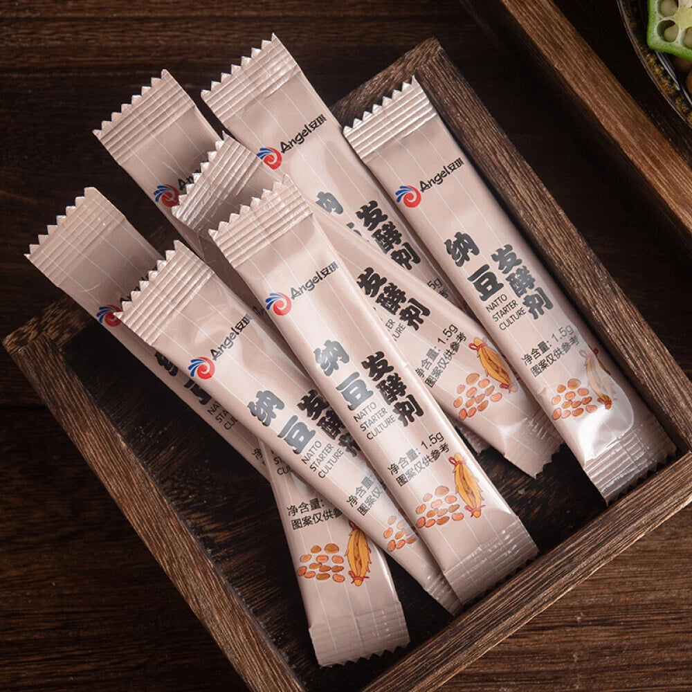 Angel Natto Starter Culture 24 Packs DIY Natto Fermentation Powder 安琪酵母纳豆发酵剂