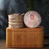 357g Yunnan Raw Pu'er Old Tea Yiwu Tong Qing Hao Aged Pu-erh Raw Tea Cake