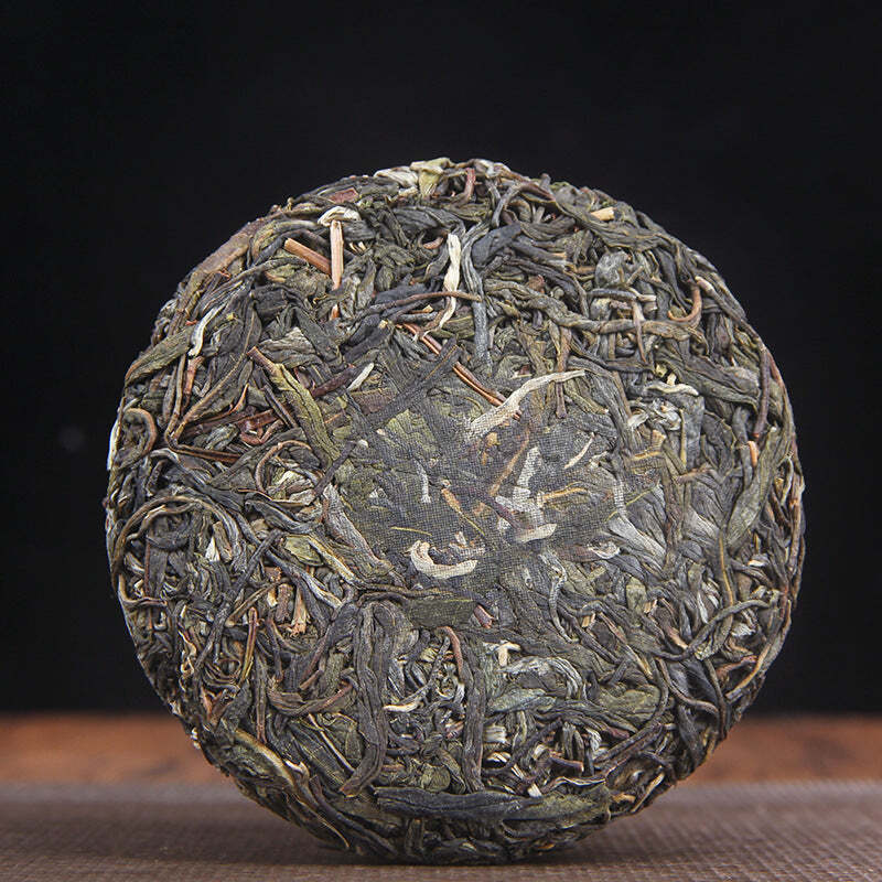 100g Yunnan Raw Puerh Tea Cake Hekai Pu-erh Shengcha Small Pu'er Green Tea Cake Secondary image
