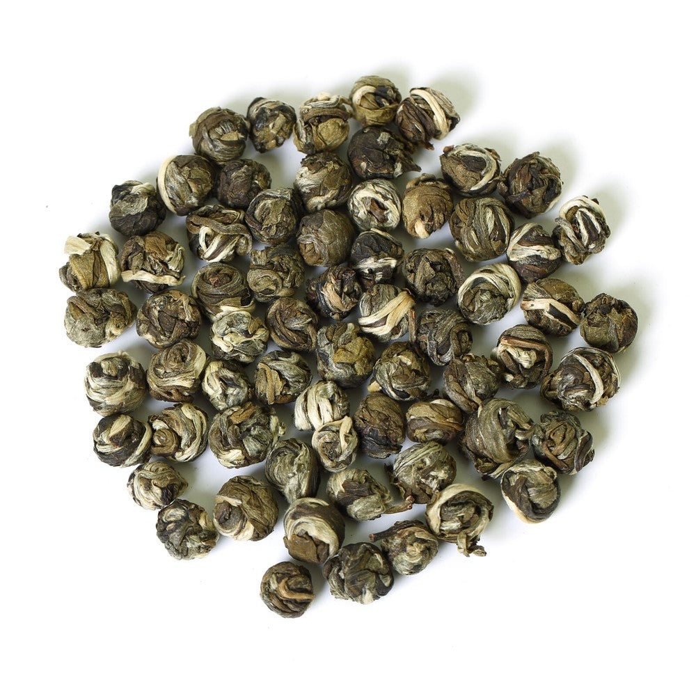 Chinese Green Tea Hand Roll Ball Supreme Jasmine Dragon Pearl Loose Leaf