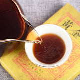 250g Cooked Puerh Brick Tea Golden Buds Pu-erh Ripe Tea Yunnan Organic Pu'er Tea
