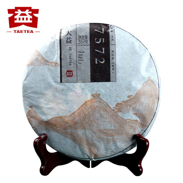 Classic 7572 Ripe Pu'er Tea Menghai Dayi Puer Tea Cake TAETEA Pu-erh 357g