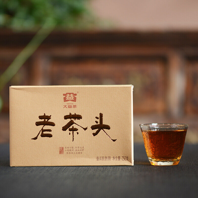 Yunnan Dayi Lao Cha Tou Old Tea Nubs Pu erh Brick Ripe Puer Tea 250g 2101
