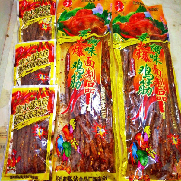 172g Chinese Spicy Strips Snack Snack Hot Chicken Tendon Spicy Strips HOT