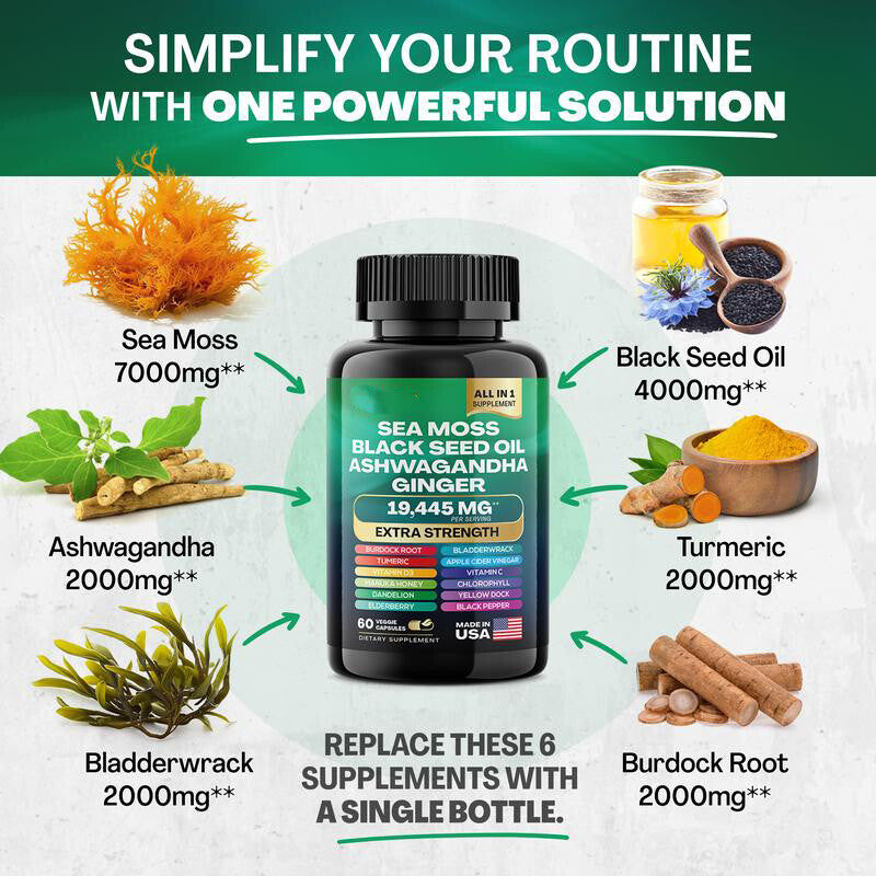 Dynamic Vitality Bundle - Sea Moss Multivitamin & Shilajit Power Combo Secondary image