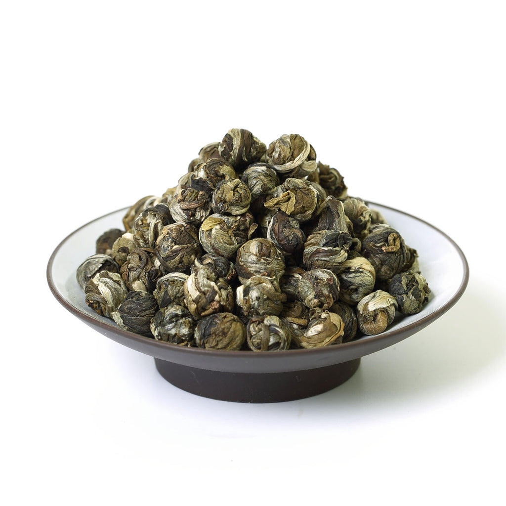 Chinese Green Tea Hand Roll Ball Supreme Jasmine Dragon Pearl Loose Leaf