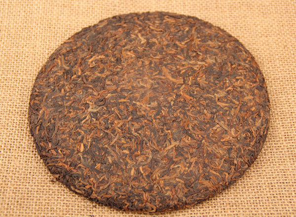 Pu'er Cooked Ripe Tea Yunnan Puer Gongting Golden Bud Pu-erh Tea Cake 357g