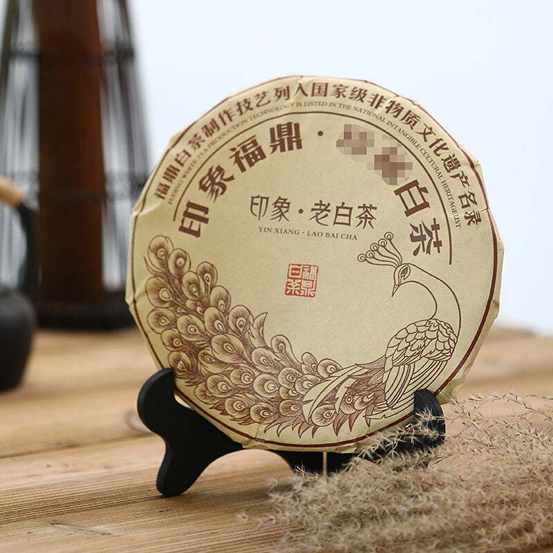 350g Fuding White Tea Impression Old White Tea Cake Gongmei Organic White Tea Main image