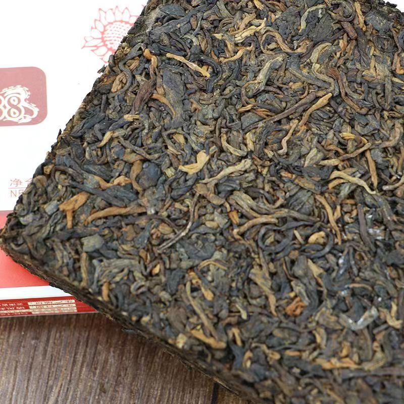 Haiwan Old Comrade Ripe Pu'er Tea Brick 250g Lao Tong Zhi 9988 Shu Puer Tea