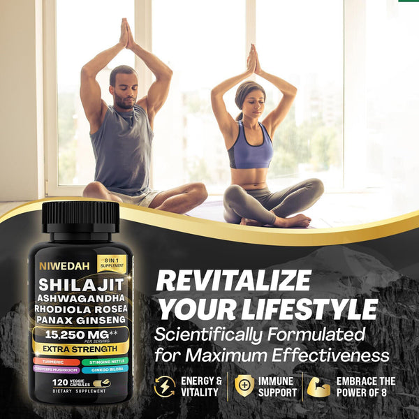 Dynamic Vitality Bundle Sea Moss Black Seed Oil 120 Veggie Capsules+Shilajit