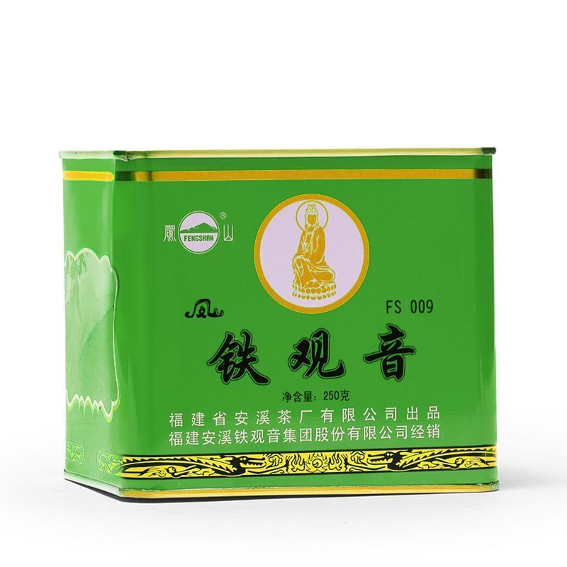 FENG SHAN Brand Qing Xiang Green Anxi Tie Guan Yin Chinese Oolong Tea 250g Tin Secondary image