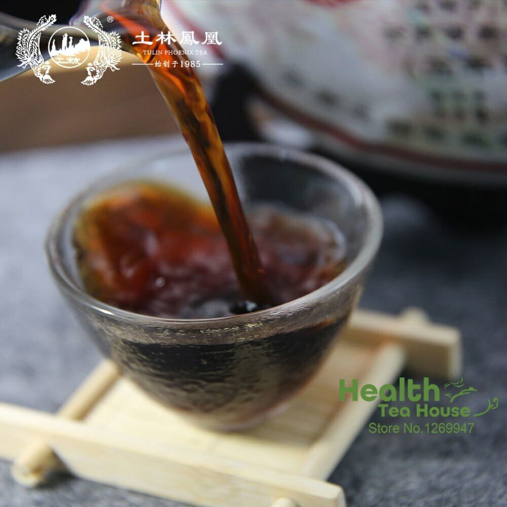TuLin "Long Feng Cheng Xiang" Five-Year Old Material Ripe Pu Erh Tea 357g