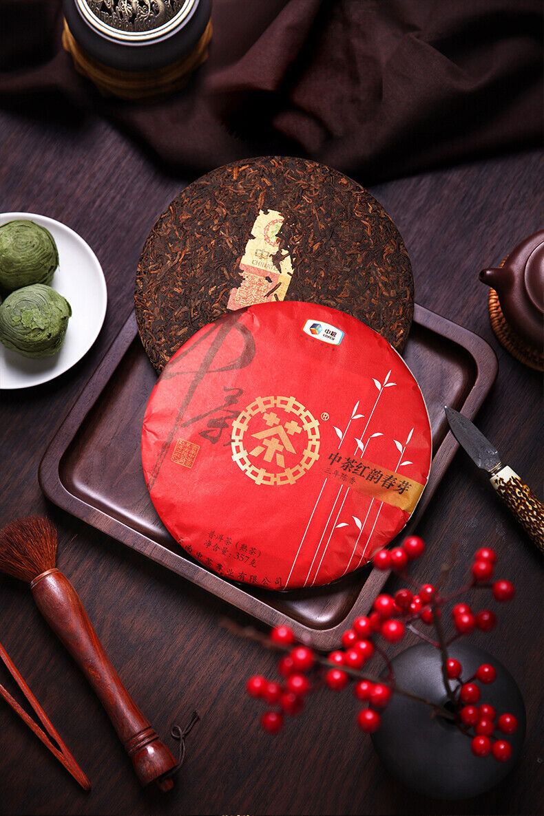 COFCO CHINATEA Hongyun Sping Bud Ripe Puerh Shou Cha Pu'er Puer Tea 357g/12.59oz