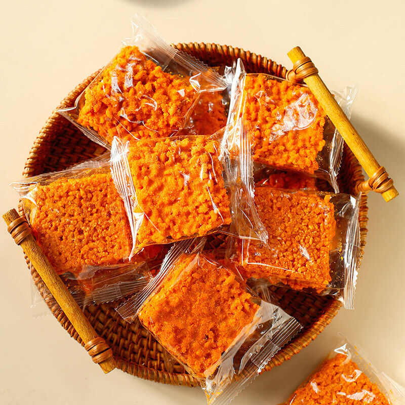 500g Crab roe glutinous rice crust, crab flavored salted egg yolk, crispy snack