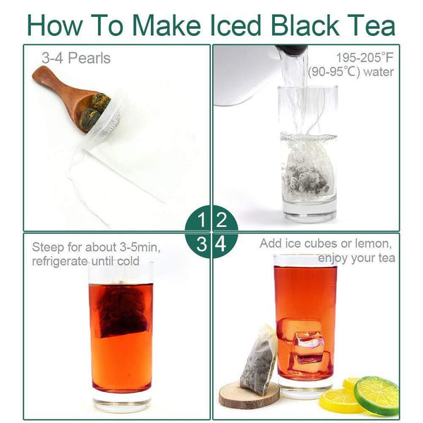 TeaFullChea Black Dragon Pearl Tea - Special Yunnan Black Tea 113g