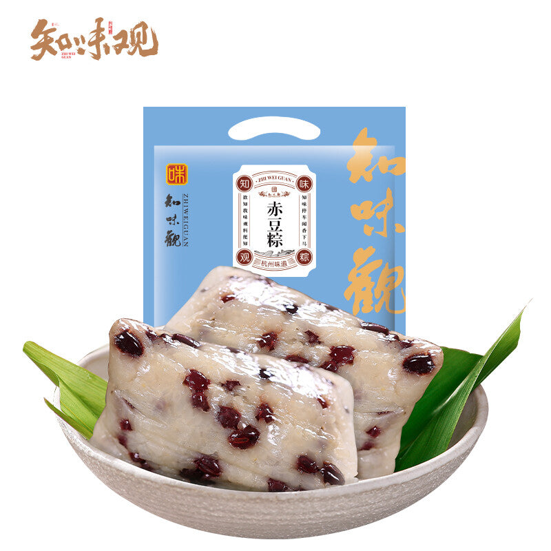100g*2pcs Zhiweiguan Phaseolus anagularis Zongzi Snacks Chinese Food 知味观 赤豆粽 端午节 Main image