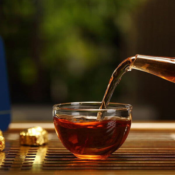 Colourful Yunnan The Top of Mini Gold Pu'er Tea Ripe Puer Tuocha Pu-erh 45g Box
