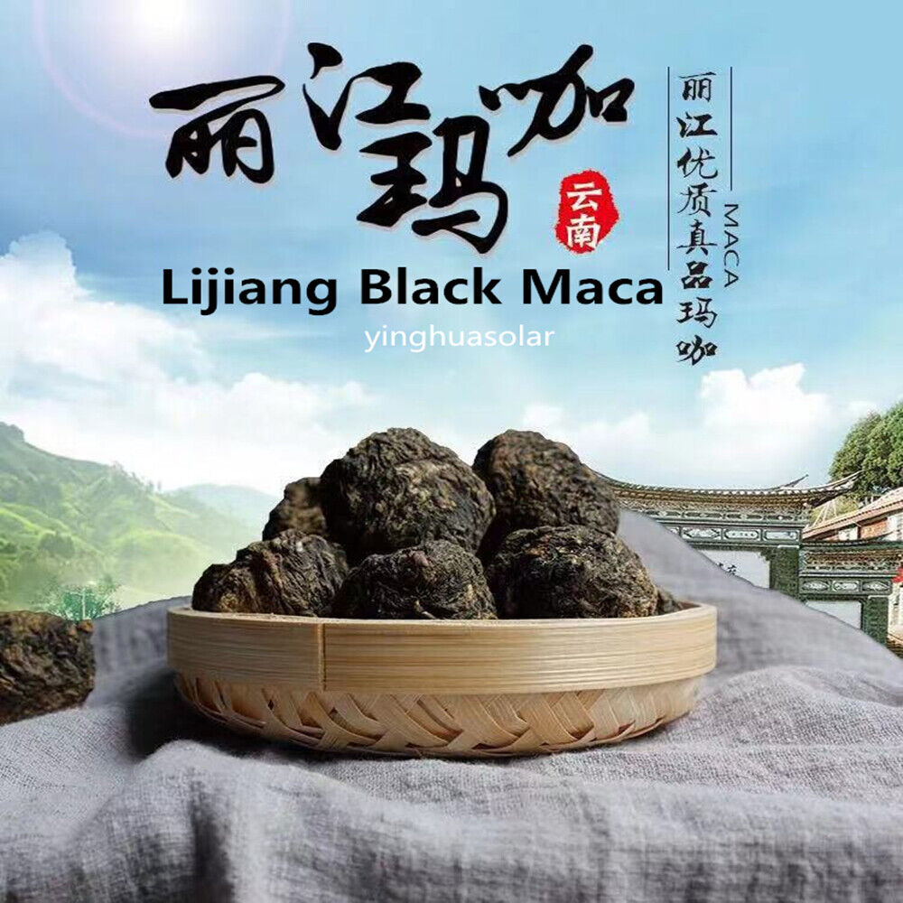 Maca Root Black - 100% Raw Pure Natural Non-GMO Superfood Bulk 500g