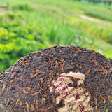357g Chinese Pu-erh Tea Cake Cooked Puer Tea Yunnan Ripe Black Tea Healthy Drink