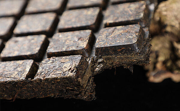 HE ZHUANG CHA China Anhua Baishaxi Instant Dark Tea Shortcut Brick Tea 450g
