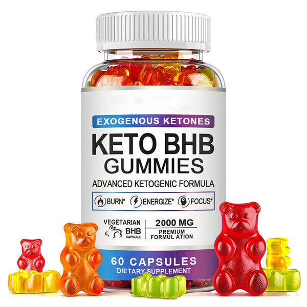 Keto BHB Gummis für Weight Loss Fat Burner verbessern Immunität 60