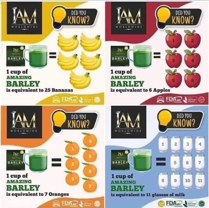 DRINK MIX FROM AUSTRALIA - 1 BOX- PURE ORGANIC BARLEY POWDERED