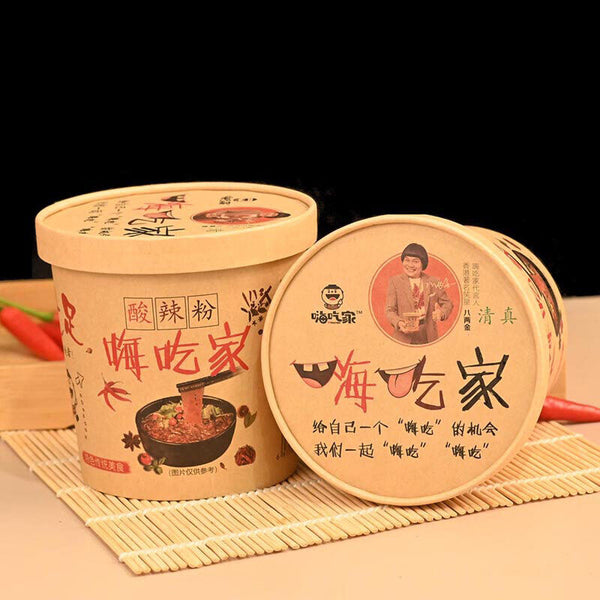 6 Boxes Haichijia Hot and Sour Instant Rice Noodles 嗨吃家酸辣粉6桶装