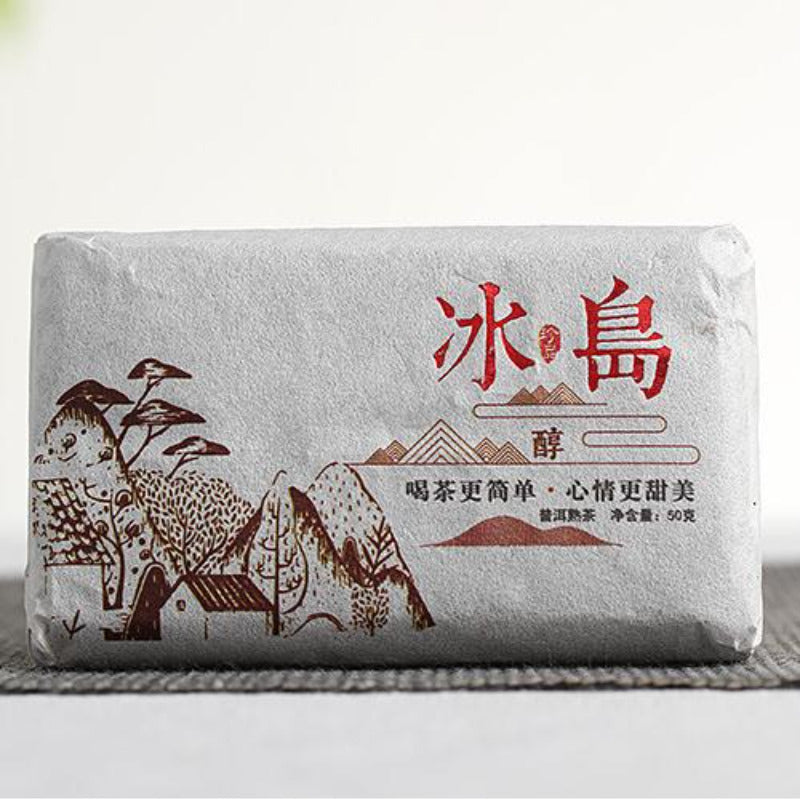 100g Iceland Pu-erh Ripe Tea Brick Big Tree Puerh Cooked Tea Yunnan Pu'er Tea Main image
