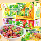 乐潮酸妞软糖组合混合水果味儿时糖果8090后怀旧零食 Chinese nostalgic snack Le Chao Sour Girl Gummy10g*40