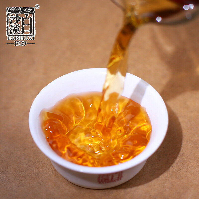BAISHAXI Brand Ａnhua Qian Liang Tea Cha Hunan Anhua Dark Tea Brick 320g