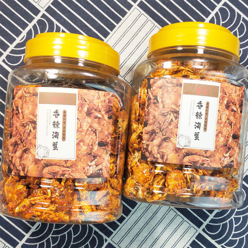 Spicy Sea Crab Small Crabs Instant Snacks Crispy Crab Canned 250g