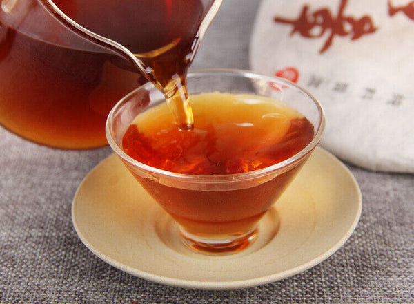 Iceland Tribute Tea Puer Chinese Tea Old Tree Golden Bud Shu Pu Er Tea 357g