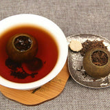 XinHui "Chen Pi" Shu Puerh Tea Tangerine Peel Pu'er Ripe Puer Orange Tea 100g