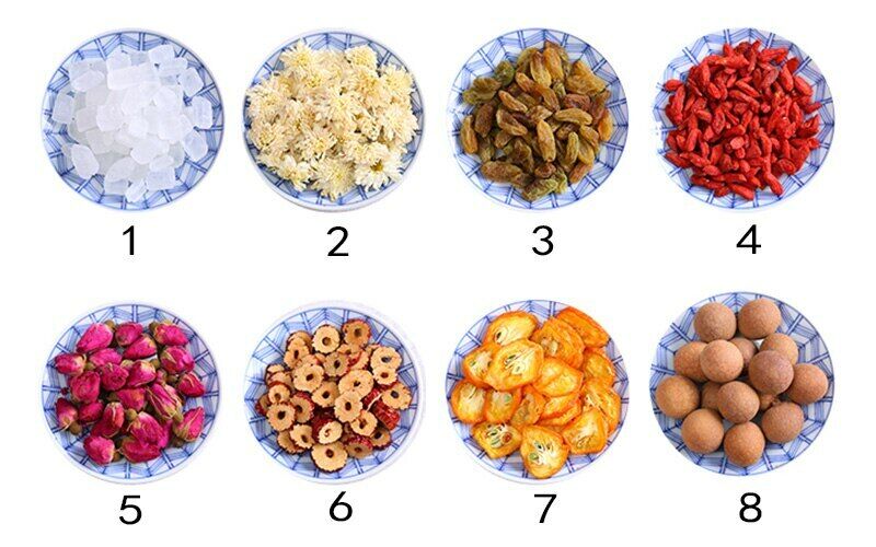 Natural Babao Tea Includes Longan Goji Rose Jujube Herbal Beauty Tea Skin 180g