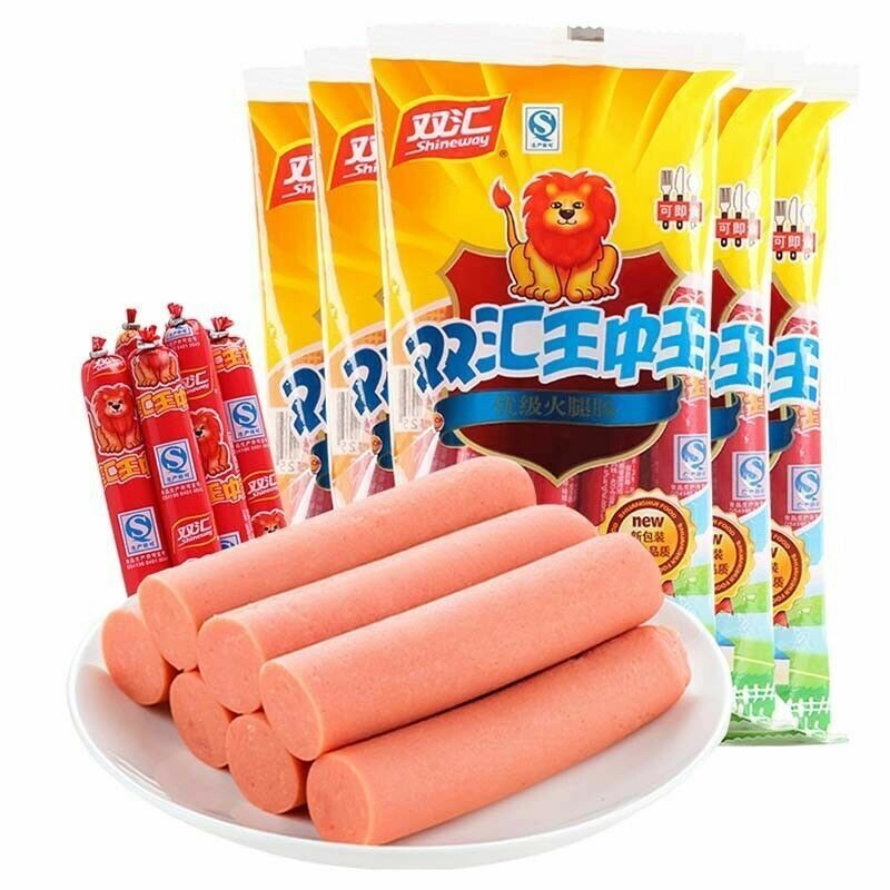 Premium Chinese Snack Food Ham Sausage 9pcs*30g/bag 双汇王中王火腿肠中国美食零食香肠 1-10bags Main image