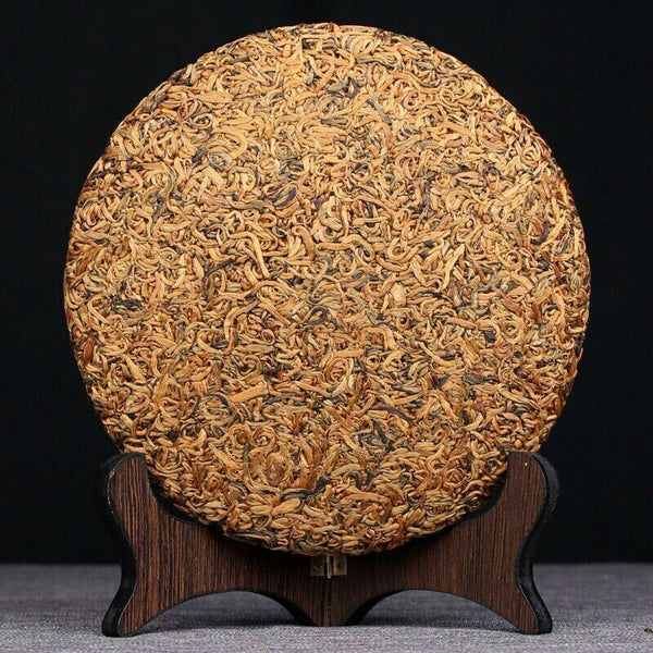 TeaSupreme Fengqing Golden Buds Honey Flavor Dian Hong Dianhong Cake Black Tea 357g
