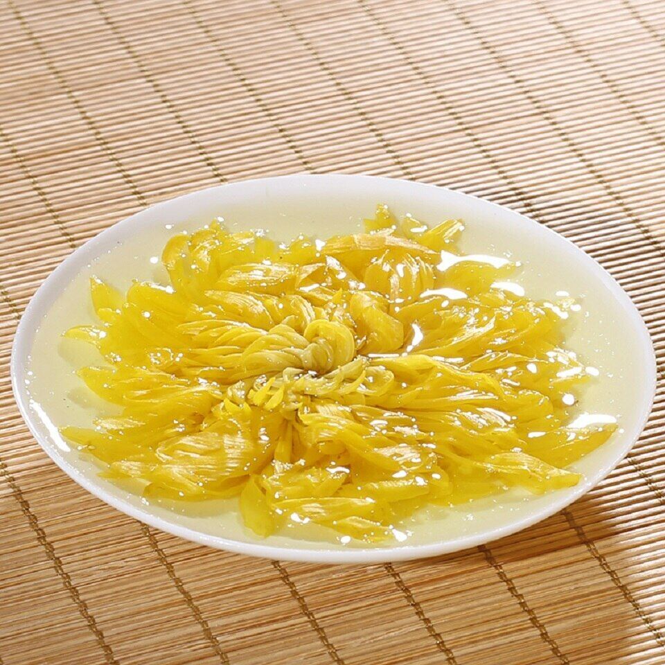 Golden Chrysanthemum Tea Flower Blossom Cooling Healing Floral Tea 100 Blooms