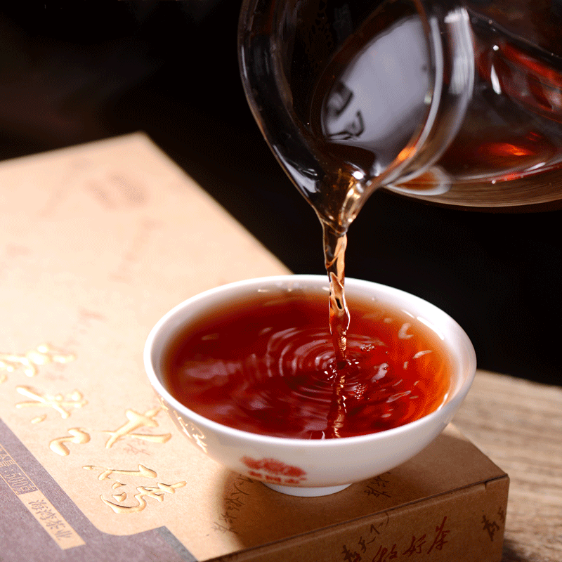 Haiwan Lao Tong Zhi 9908 Ripe Pu'er Lao Cha Tou Old Brick Shu Puer Tea 500g
