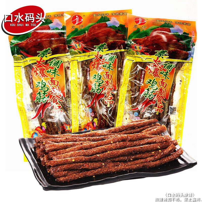 172g Chinesische würzige Streifen Snack Hot Chicken Tendon würzige Streifen HOT