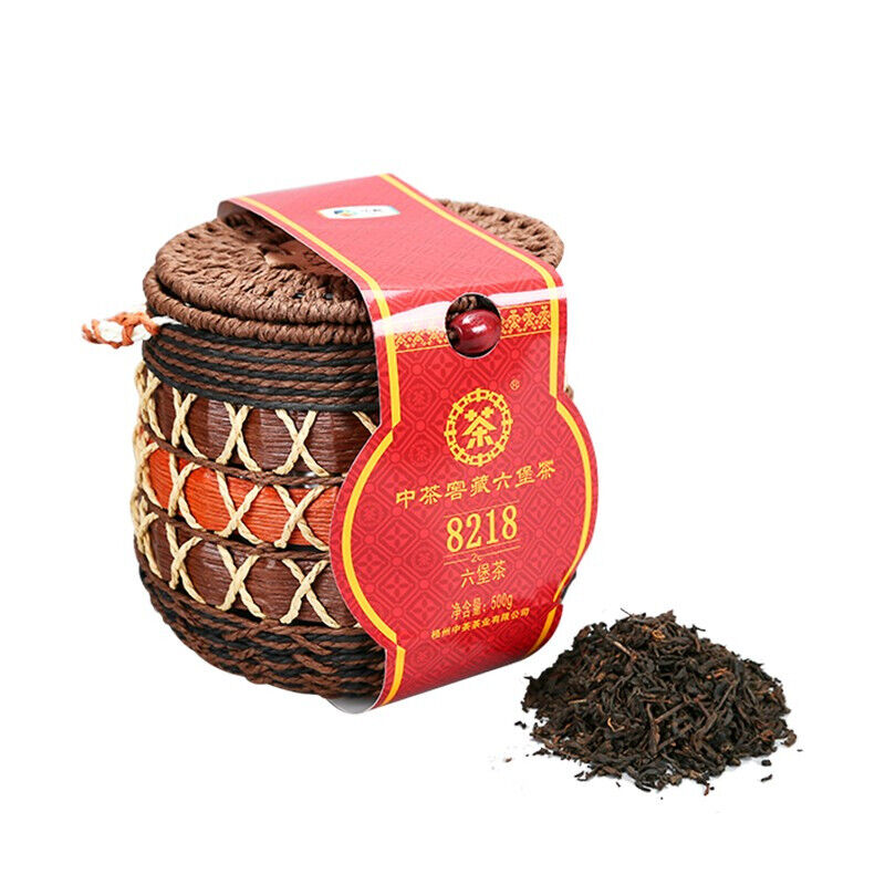 China Tea Liu Pao Tea 8218 Basket Wuzhou LiuBao Tea Black Dark Tea 500g Main image